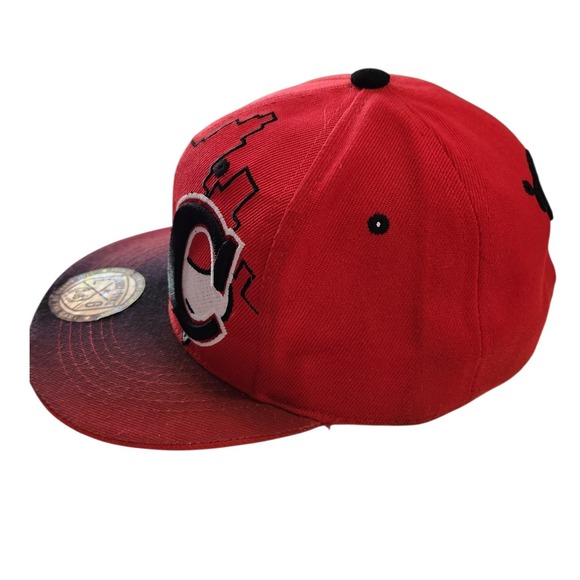 Leader of the Game Chicago Snapback Hat Red Black Skyline Bulls Graphic Cap - Picture 2 of 8